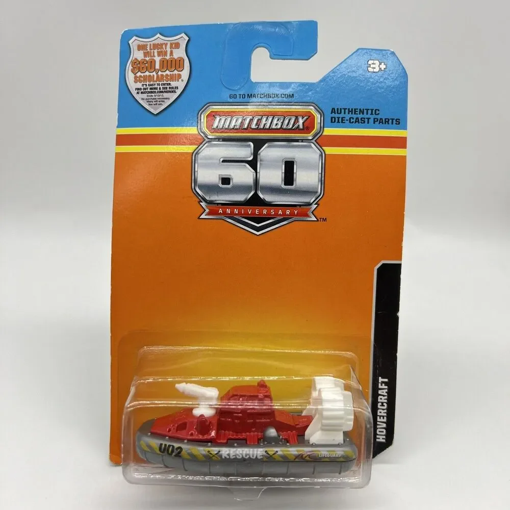 Matchbox 60th Anniversary Lot of 2 ATV 6x6 & HOVERCRAFT 1/64 DieCast 2013 NEW